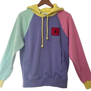 Teddy Fresh Pastel Colorblock 
Sweatshirt Hoodie Streetwear Unisex Size XS